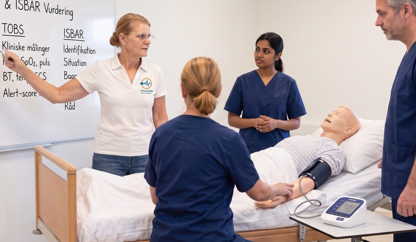 Scenarietræning under et VitalCare-kursus